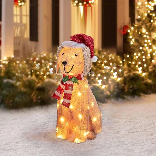 Christmas Dog And Cat Lights String Yard Decoration LED Lights Christmas  Scene Decoration Decorations Navidad New Year - AliExpress