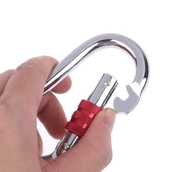25KN High Strength Climbing Safety Lock Buckle O-shaped Electrophoresis Professional Carabiner Rappelling Climbing Supplies