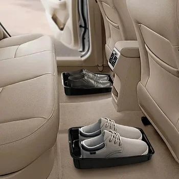 Plateau de rangement pour chaussures de voiture, intérieur multifonctionnel, accessoire Durable, organisateur de véhicule, boîte de conteneur sous le siège 1