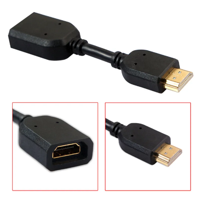 Cavo Di Prolunga Compatibile Hdmi Da 10Cm Adattatore Extender Placcato Oro Set Top Box Tv Ampiamente Compatibile Per Google Chromecast