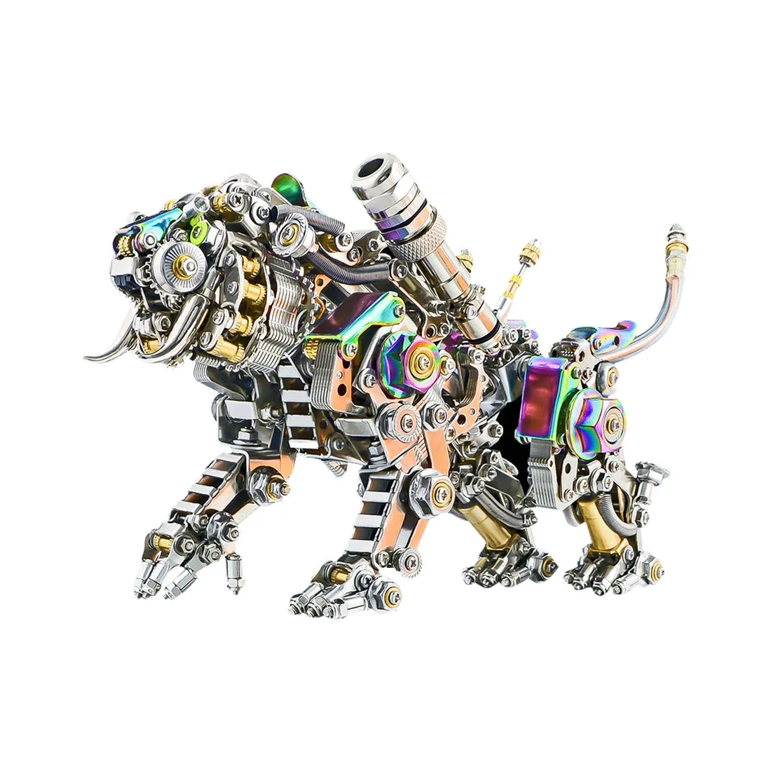 

3D Metal Bengal Tiger Models Assembly Kit Puzzle Animals Diy Model Kit (Colorful Version/700PCS+)
