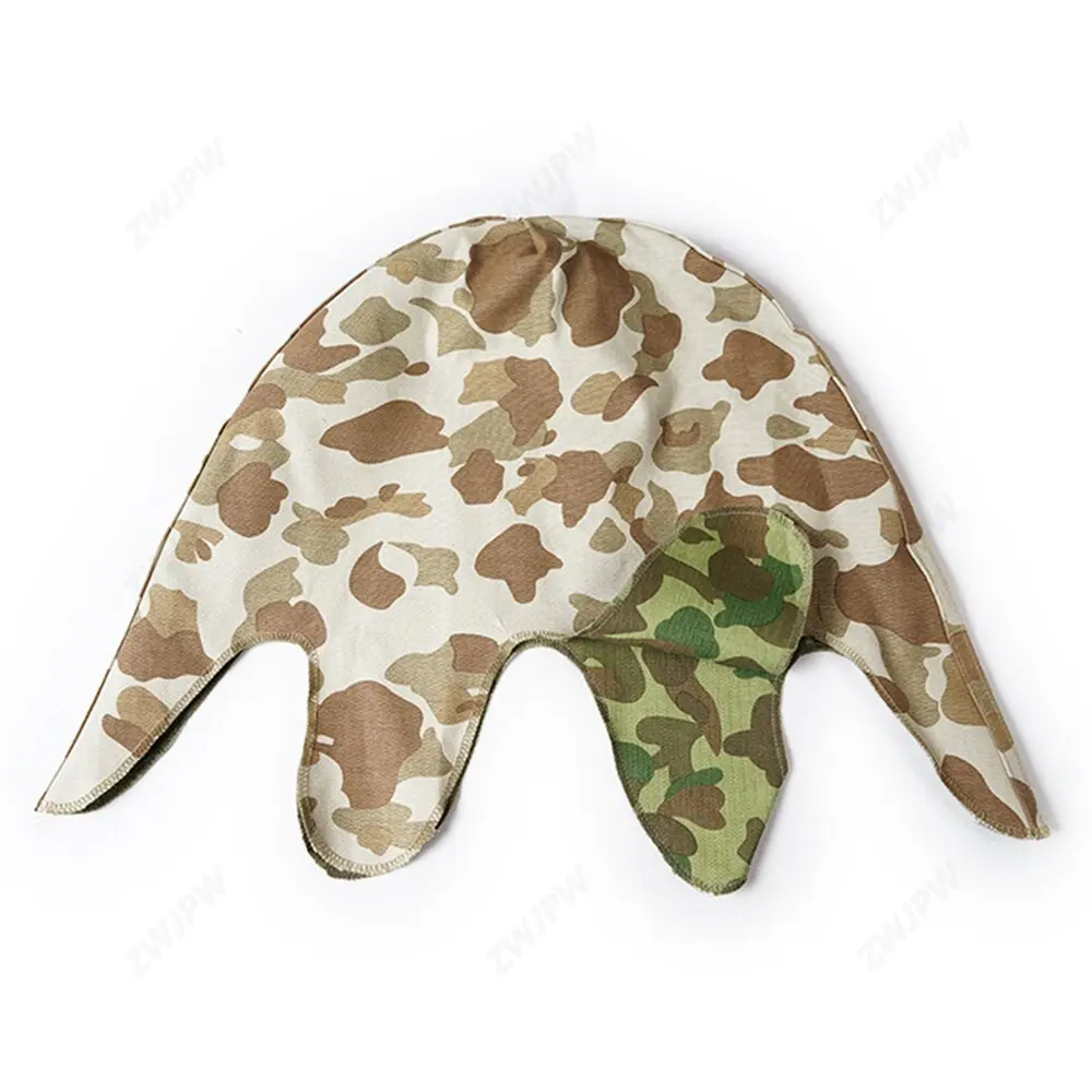 WW2 US ARMY MITCHELL HELMET COVER TWO-SIDED OUTDOOR FIELD OPERATIONS TRAVEL HELMET COVER