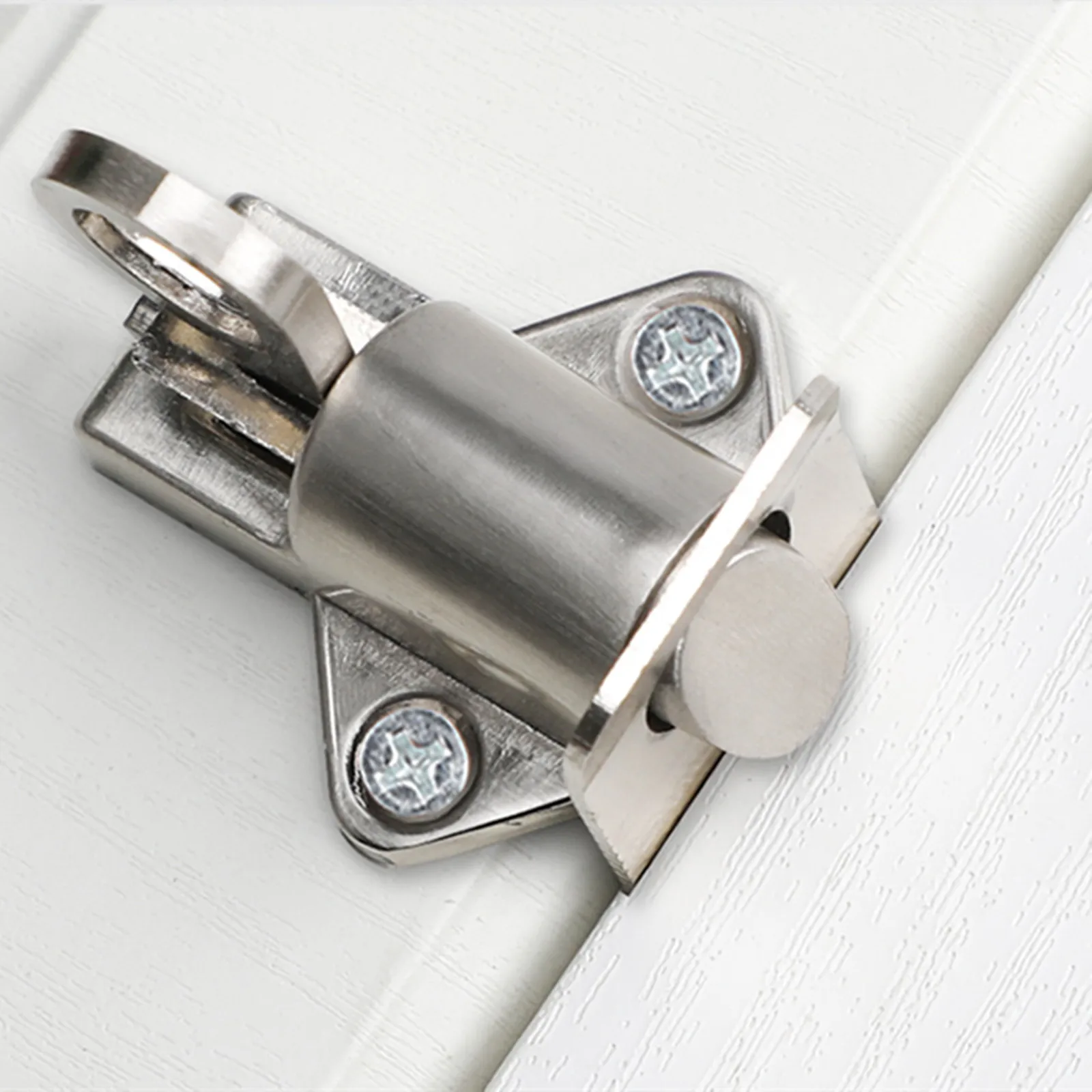 4 Pezzi Di Serratura A Catenaccio Per Porta, Chiavistello E Chiavistello Per Cancello Scorrevole Nero Per Cancello Da Giardino Finestre 97045853 - Foto 3