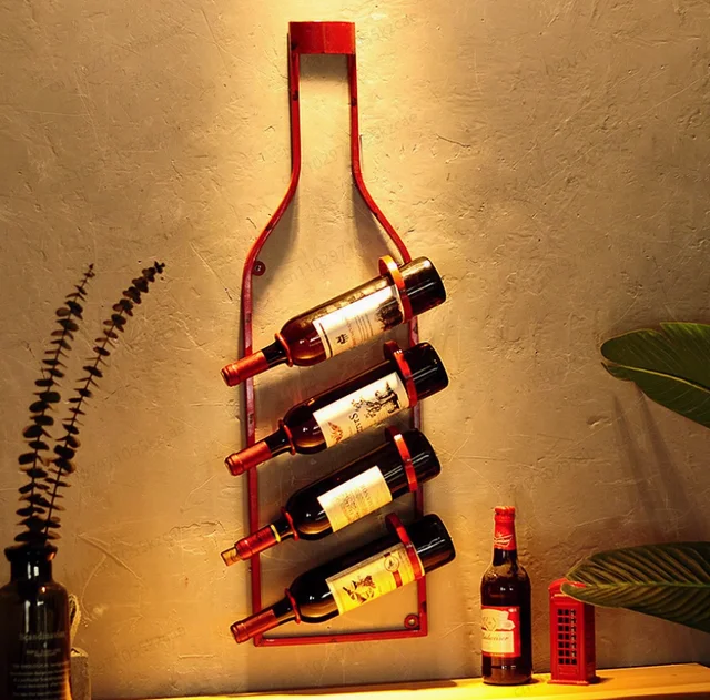 Vintage wine rack Wall hanging Vintage wine rack Wall hanging