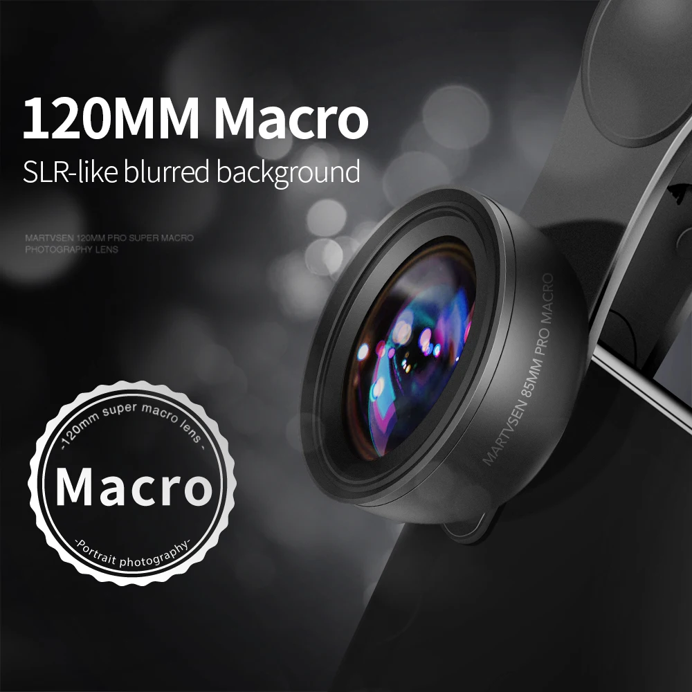 Enhanced 120MM 5K HD 10x Super Macro Universal Clip Camera Lens