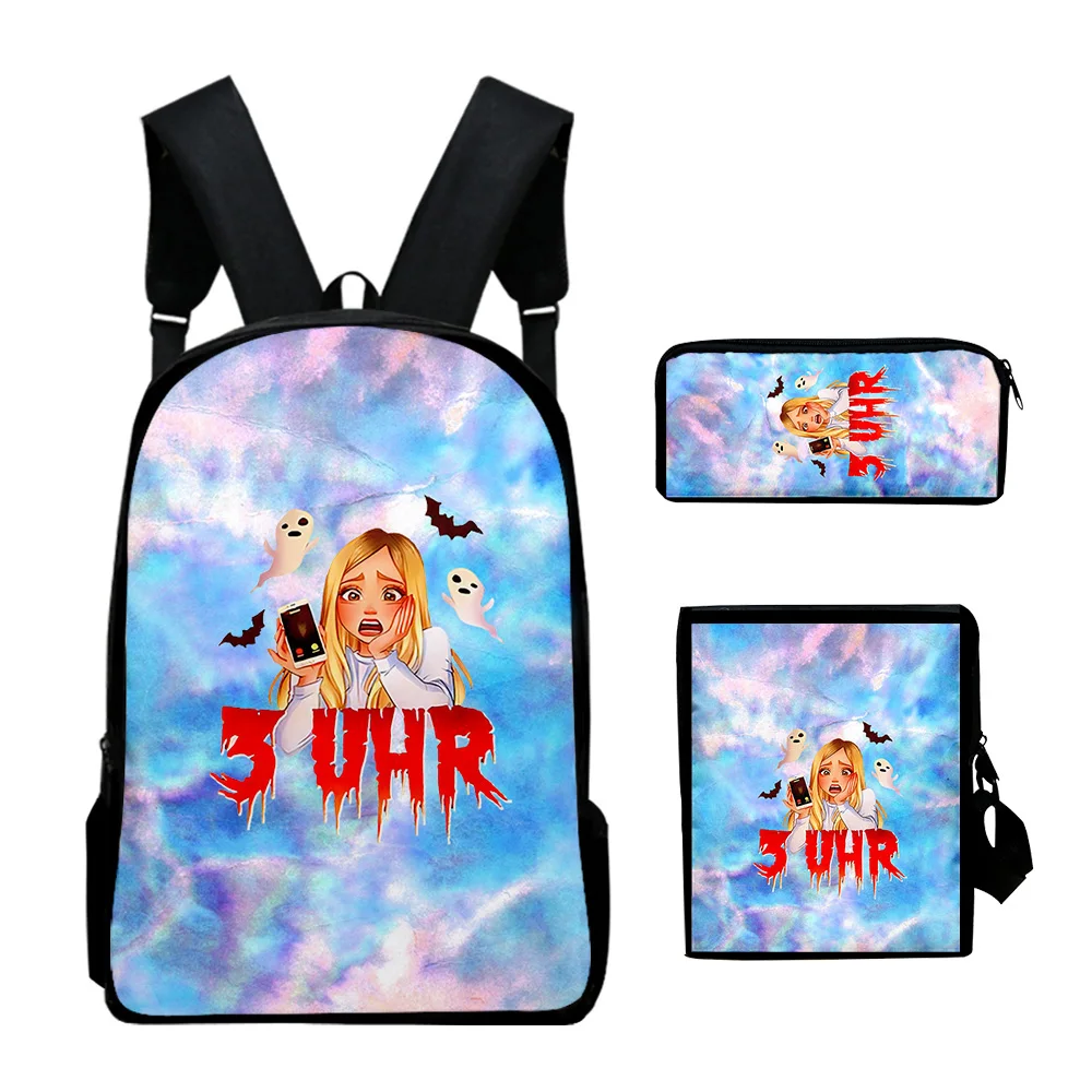 3D Printed Beki Fluffy Anime Schoolbag Crossbody Bag Pencil Case 3pcs/set Cartoon Students Men Women Kids Backpack Travel Bag