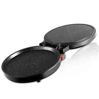 Household Double Sided Heating Pancake Maker Pizza Maker Non-stick Pizza Oven and Pie Maker Indoor Electric Grill 2