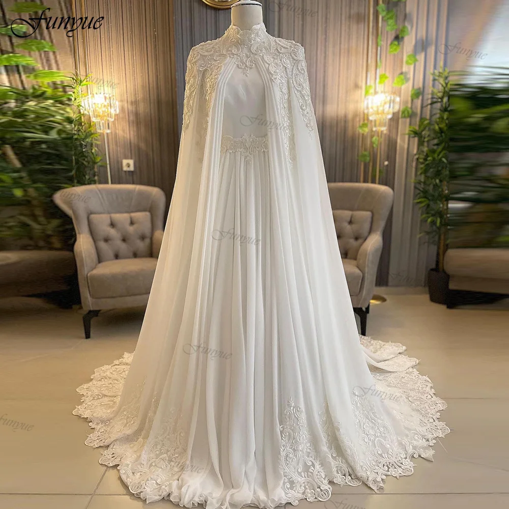 green emerald velvet dress Long Sleeve Round Neck Ball Gown Muslim Wedding Dress, Lace & Beaded  Detailing, Back Zipper, Modest Bridal Gown for Muslim Bride BA-MU569 (US,  Numeric, 2, Regular, Regular, Ivory) at Amazon Women's Clothing main image 0