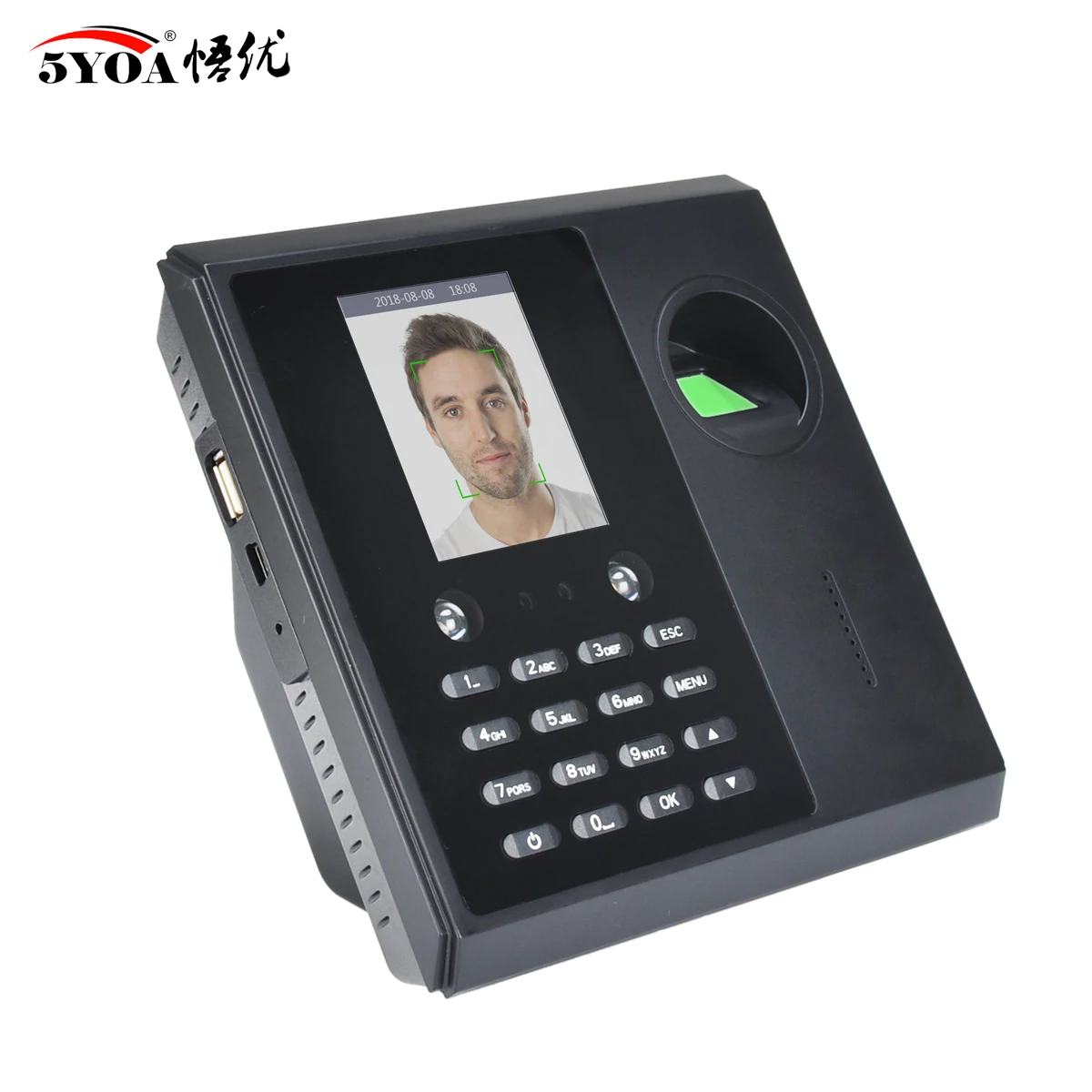 AF16 facial and fingerprint attendance Biometric Facial Recognition Machine Password Time Clock Voice Broadcast