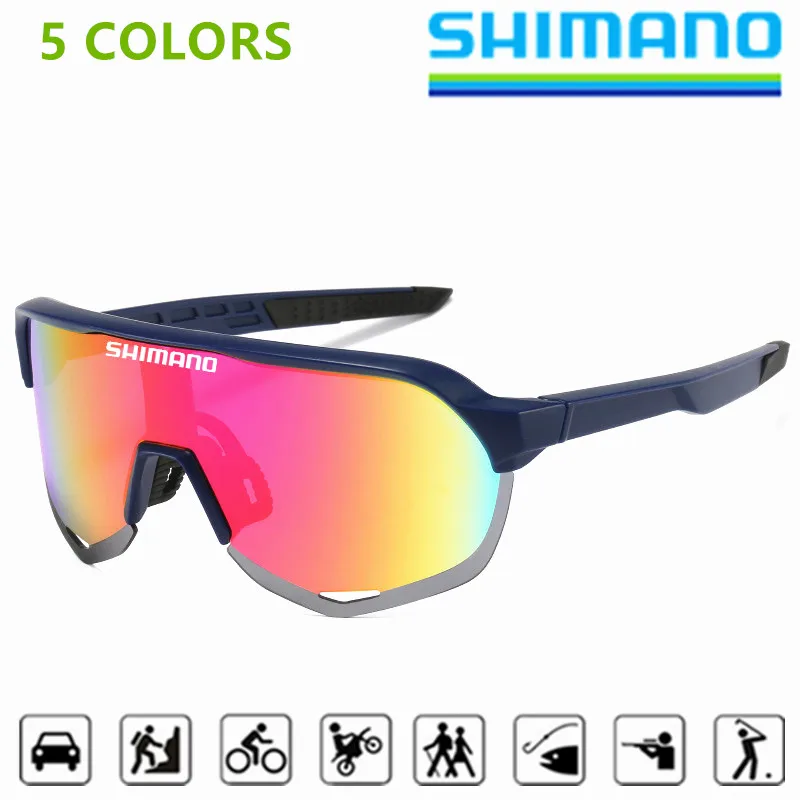 

New Shimano Men's and Women's Sunglasses Outdoor Sports UV400 Cycling Driving Fishing Travel Equipped with Glasses Cloth Box