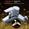 Home Bathroom Triple Shower Faucet Support Hot and Cold Water Faucet Bath Bath Mixer Valve Shower Set Bathroom Accessories 2