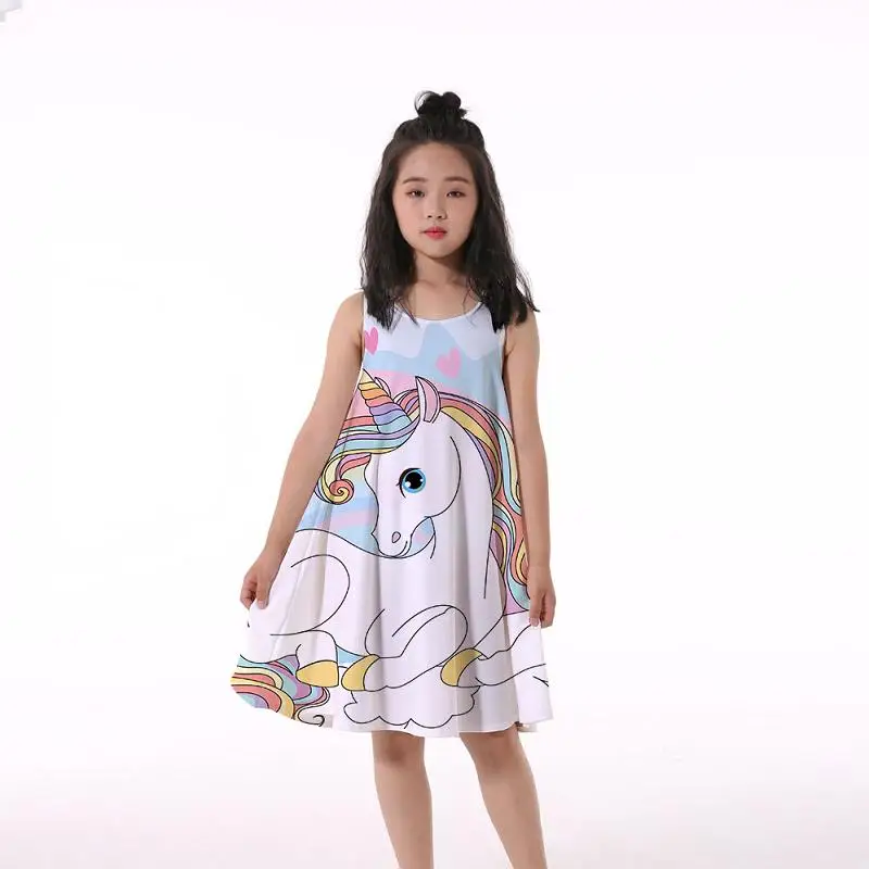 Pokémon Cartoon Girls Dresses Princess Sleeveless Baby Dress New Summer 2022 Animals Children Costume Party Cute Girls Dresses fashion baby girl skirt