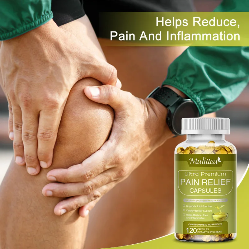 Mulittea Pain Relief Capsules for Joint Health Anti Inflammatory Knee Muscle Relieve Joint Pain Headaches