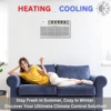 8,000 btu 115V Through-the-Wall Air Conditioner with Remote Control and built in Smart Kit, (Heating and Cooling) 4