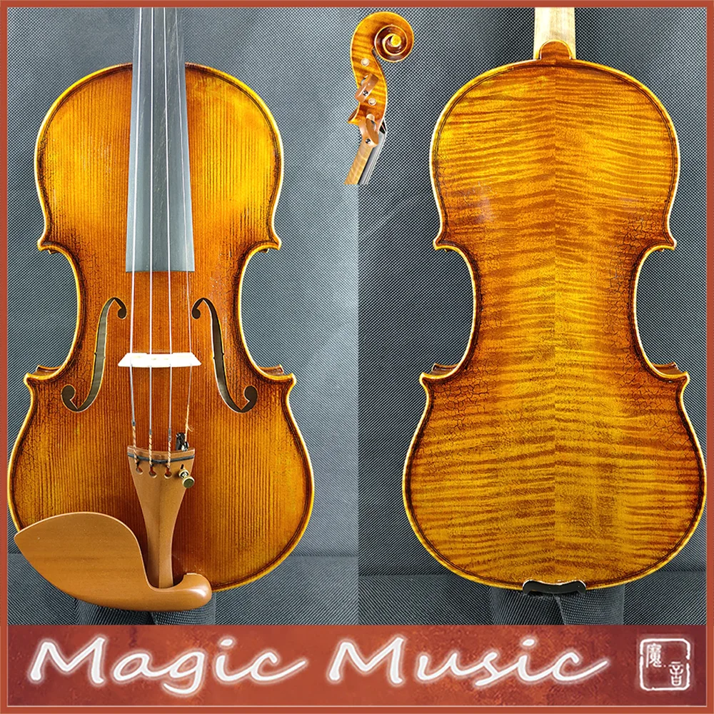 SELECTED Master Level Il Cannone Guarnerius Violin 4/4 size hand made oil varnish European wood