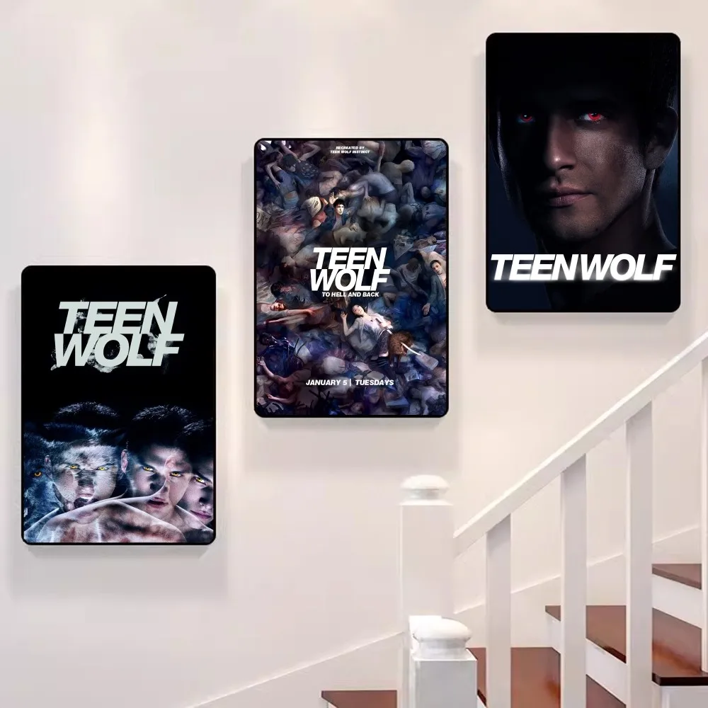 

Teen Wolf Poster Self-adhesive Art Poster Retro Kraft Paper Sticker DIY Room Bar Cafe Vintage Decorative Painting