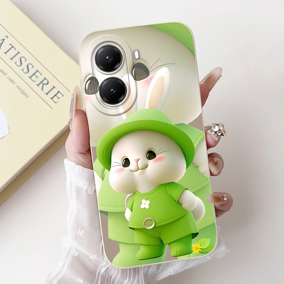 Cute Cat Grid Pattern Soft Silicone Phone Case Cover
