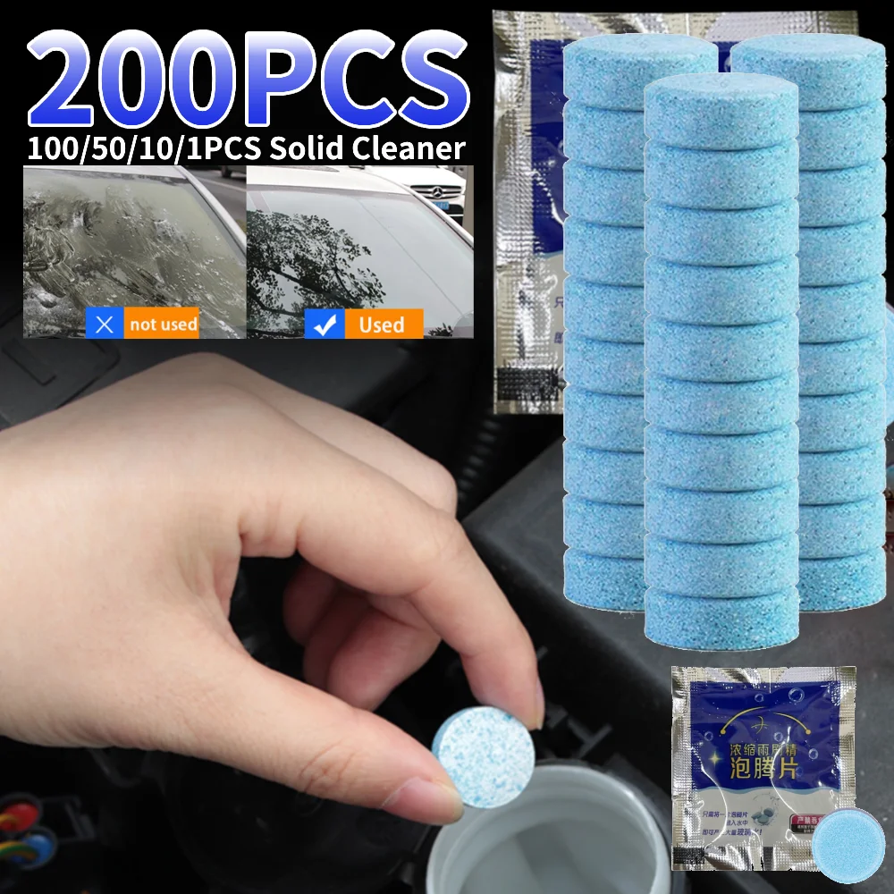 1-200pcs Solid Cleaner Washer Pellet Auto Windscreen Cleaner ...