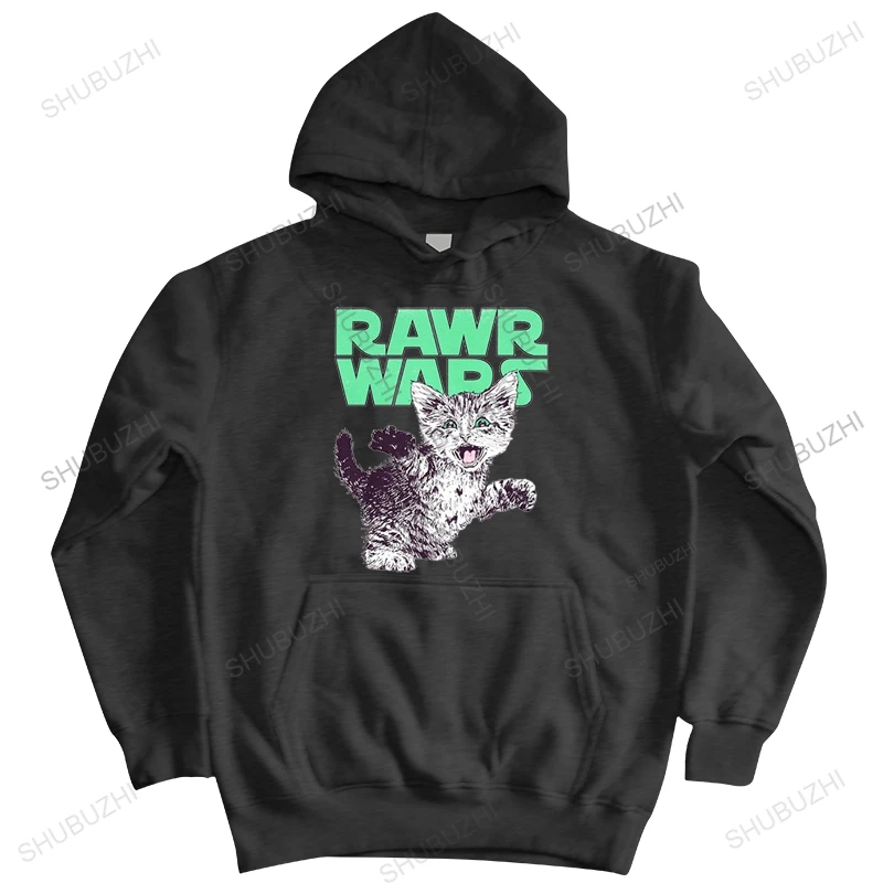 

Kawaii Rawr Wars Cat hoodies for Men Print hooded jacket Pet Lover Harajuku hoody Fitted Soft Cotton hoodie Tops Gift Idea