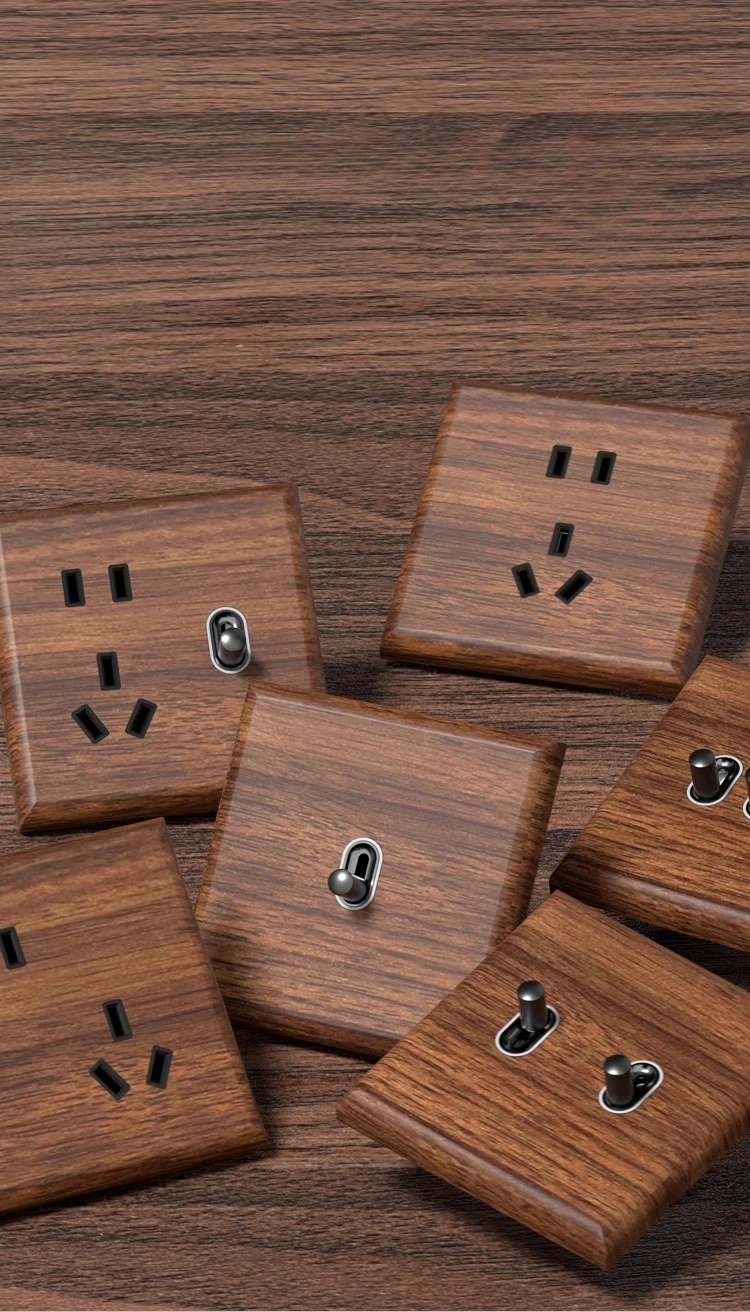 retro brass led light switch double gang