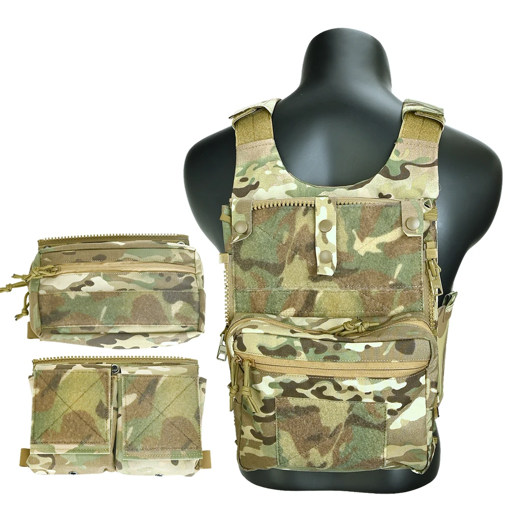 Tactical LV119 Plate Carrier Overt Front Rear Plate Bag Elastic