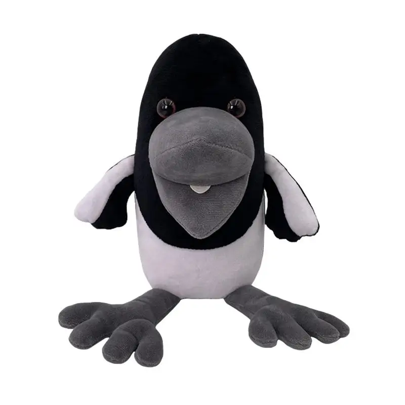 22cm Steve And Maggie Plush Toy Kawaii Anime Magpie Crow Peluche Toys Soft Stuffed Animal Crow Doll Throw Pillow Children Gifts