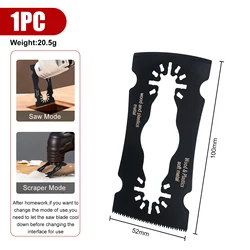 Universal Multifunction Oscillating Tool Saw Blades with Quick Release (2 - in - 1 Blade 1PC)