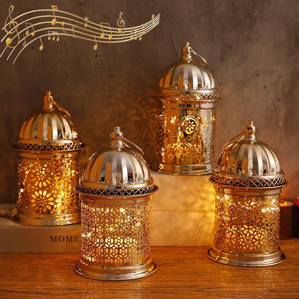 2023 Ramadan Lune Led Lampe Décoration pour Maison Métal Kareem Lumières  Eid Mubarak Muslim Al Adha Cadeau