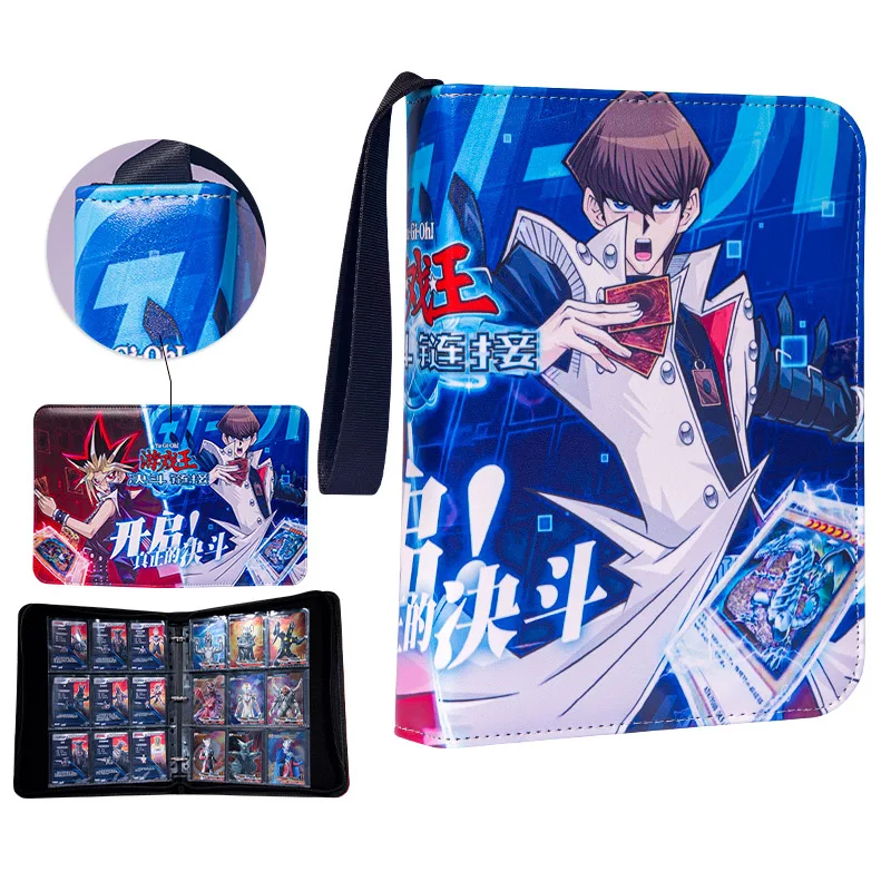 

Anime Yu-Gi-Oh Kaiba Seto Yugi Muto Dark Magician 9 Square Grid 50 Pages Diy Acg Card Book Anime Peripheral Birthday Gift