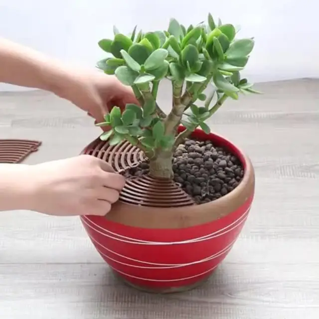 Virágcserepény Protector Gyakorlati Korróziógátló Növényi Edény Burkolat Könnyű Összeszerelhető Cséplő Műanyag Virágpotó Otthoni Házhoz