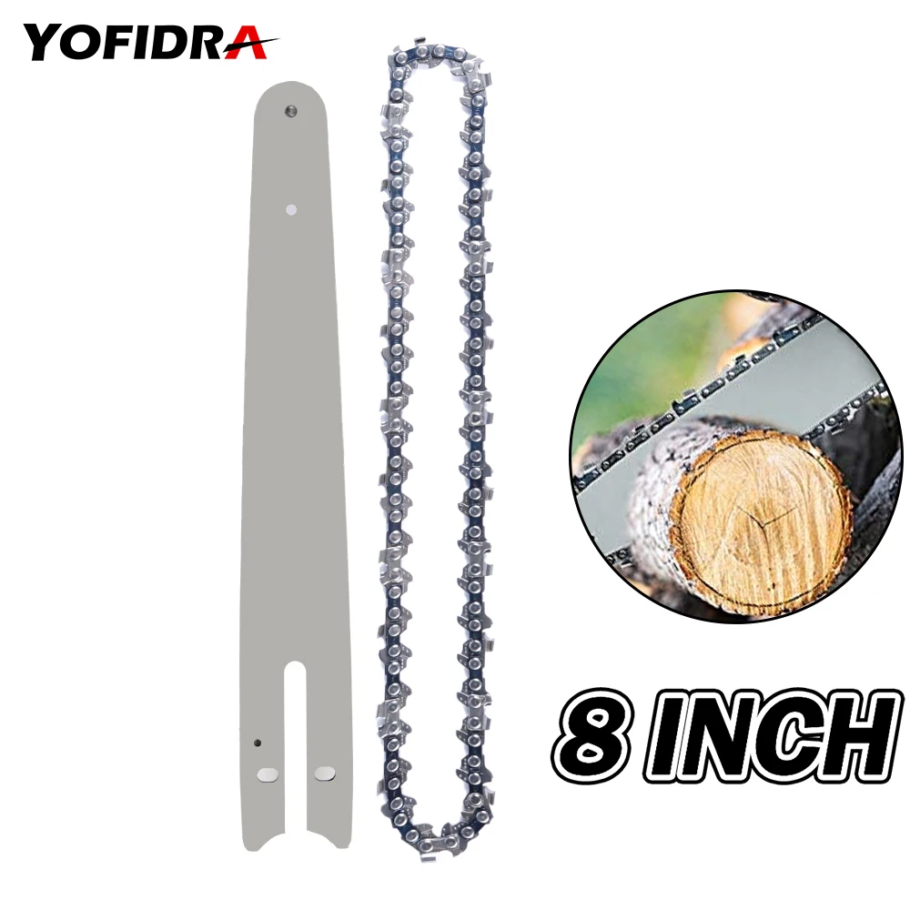 

8 inch Chain Guide Electric Chainsaw Chains and Guide Used For Logging And Pruning Electric Saw Parts Garden Tool