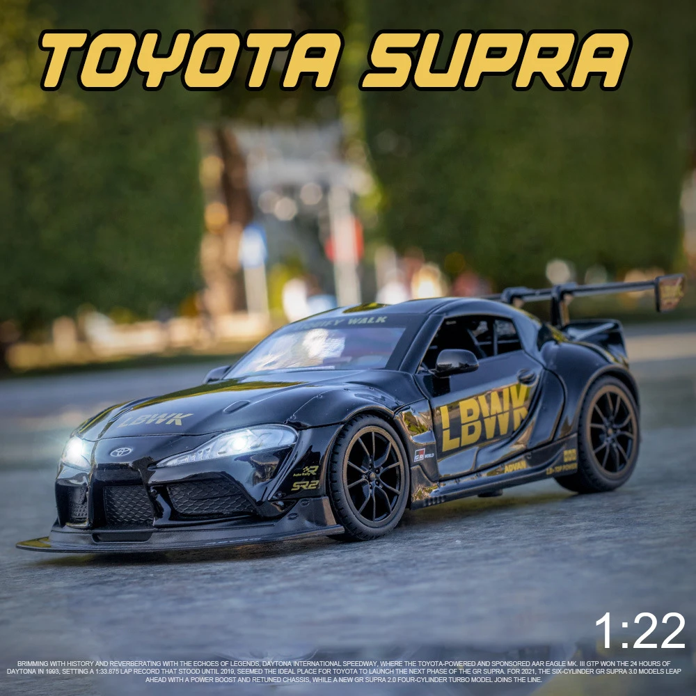 1/22 Toyota Super Models Car Hogh Simulation Alloy Car Toy Racing Diecasts & Toy Off-road Vehicles Toy for Children Collection