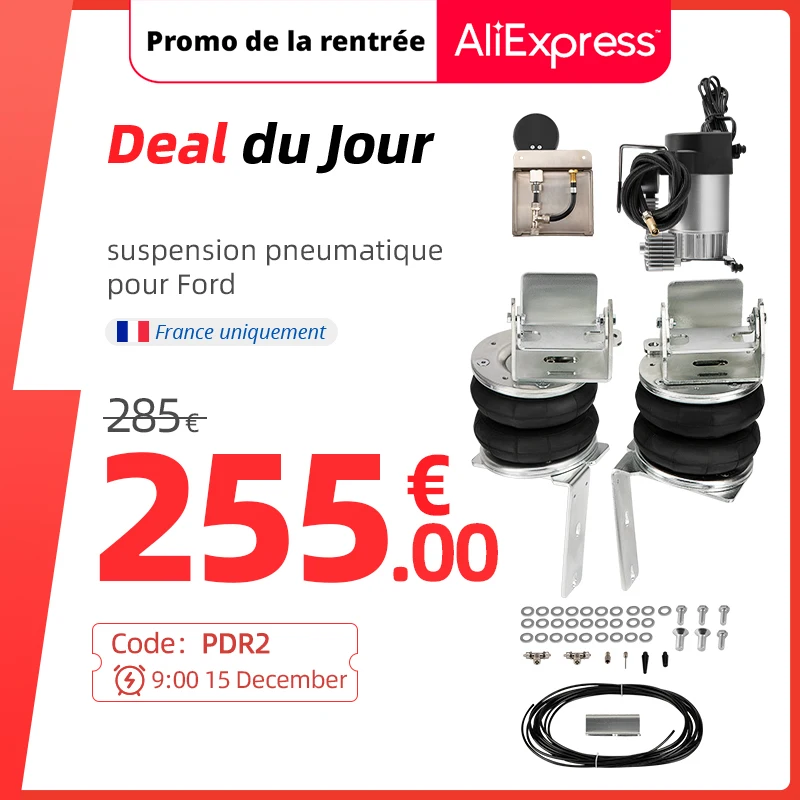 Air Suspension with 12V Compressor Kit for Ford Transit 2001 2020