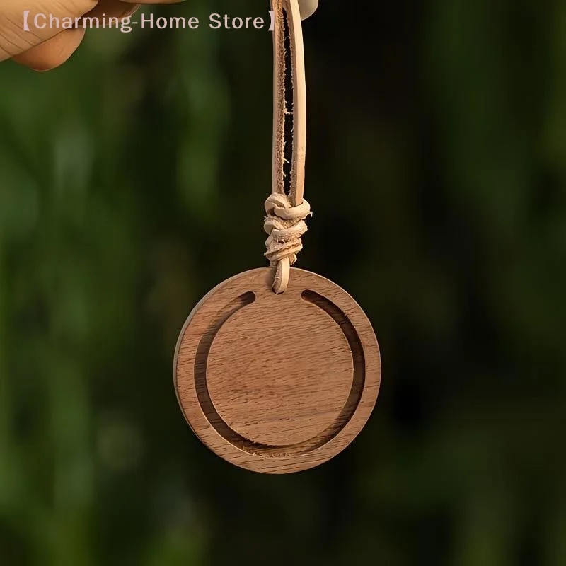 Elegant Wooden Essential Oil Car Diffuser - Minimalist Fragrance Accessory