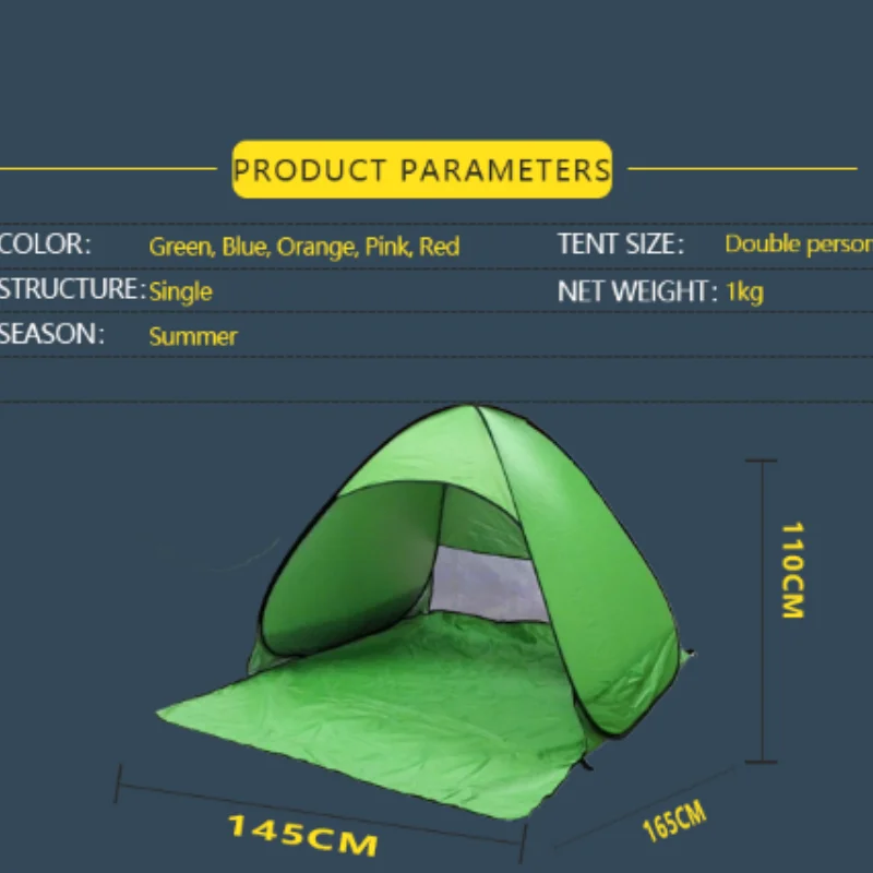 Outdoors Foldable Easy Ultralight Quick Opening Children Family Camping Beach Tent No Need to Build Fully Automatic Cute Tent camping tent,portable tent
