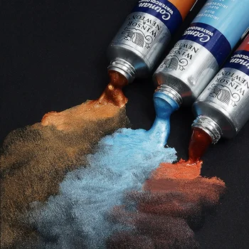 WINSOR & NEWTON Nuovo colore Gewen metallizzato perlescente pittura ad acquerello 8 ml/tubo Forniture artistiche per artisti Forniture per pittura Aquarela 1