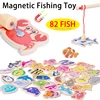 Kid Magnetic Fishing Toy Wooden Fishing Toy Montessori Cognitive Games for Children Fine Motor Skills Early Educational Learning 1