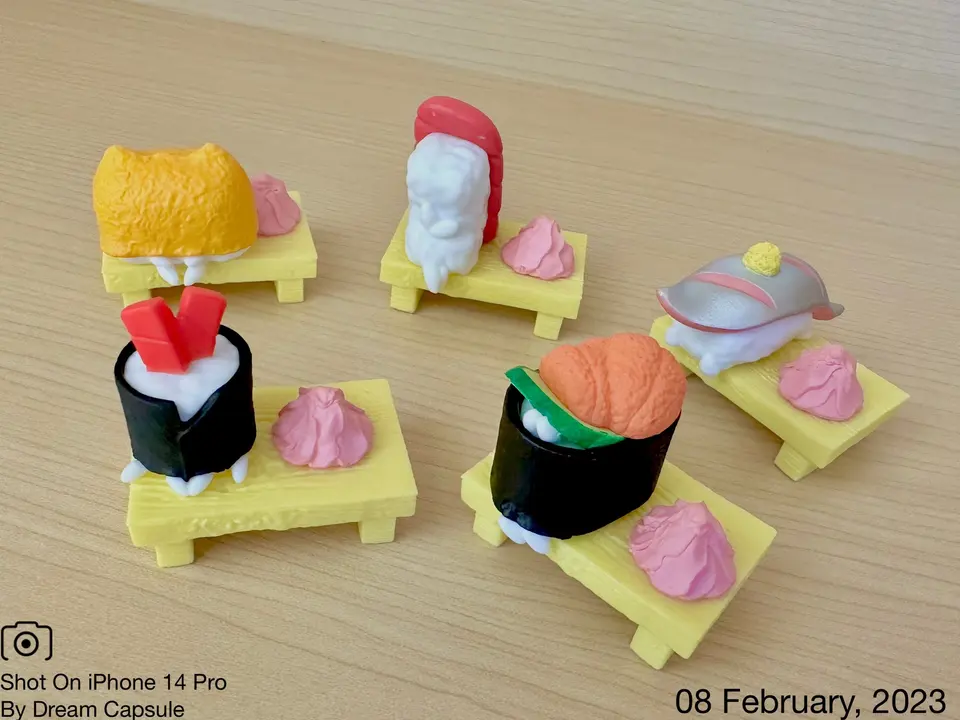 Original genuine Yell capsule toys cute kawaii Live Sushi 2