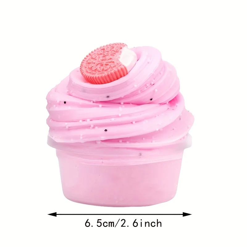 2.03oz Cookies Fluffy Butter Diy Super Soft False Cake Non-Sticky Slime Charms Supplies Plasticine Modelling Birthday Gift Toys 4