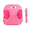 Dog Harness Dog Traction Rope Corduroy Breathable Dog Chest Strap Reflective Pet Chest Strap Walking Rope Set 5