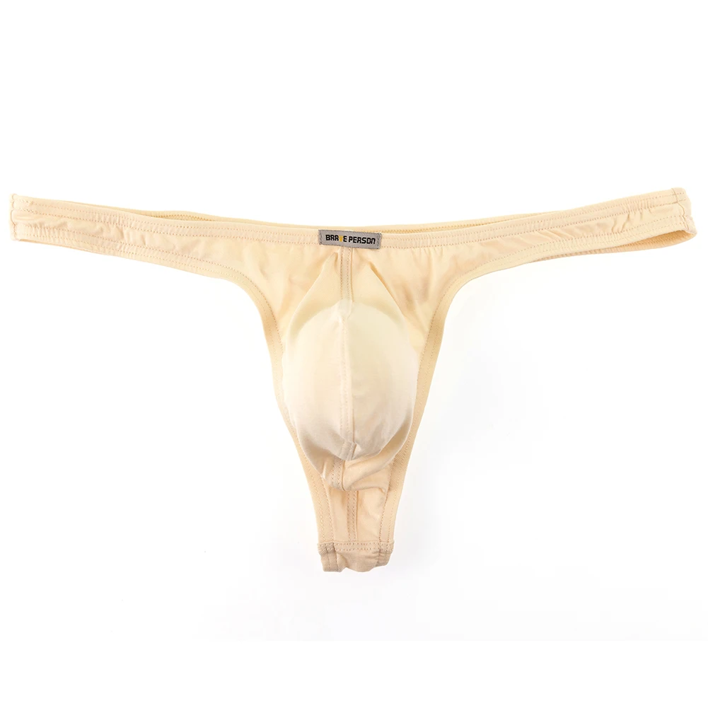 Men Underwear Breathable Thongs And G Strings Brave Person Male Panties Modal Bikinis Tangas Hombres