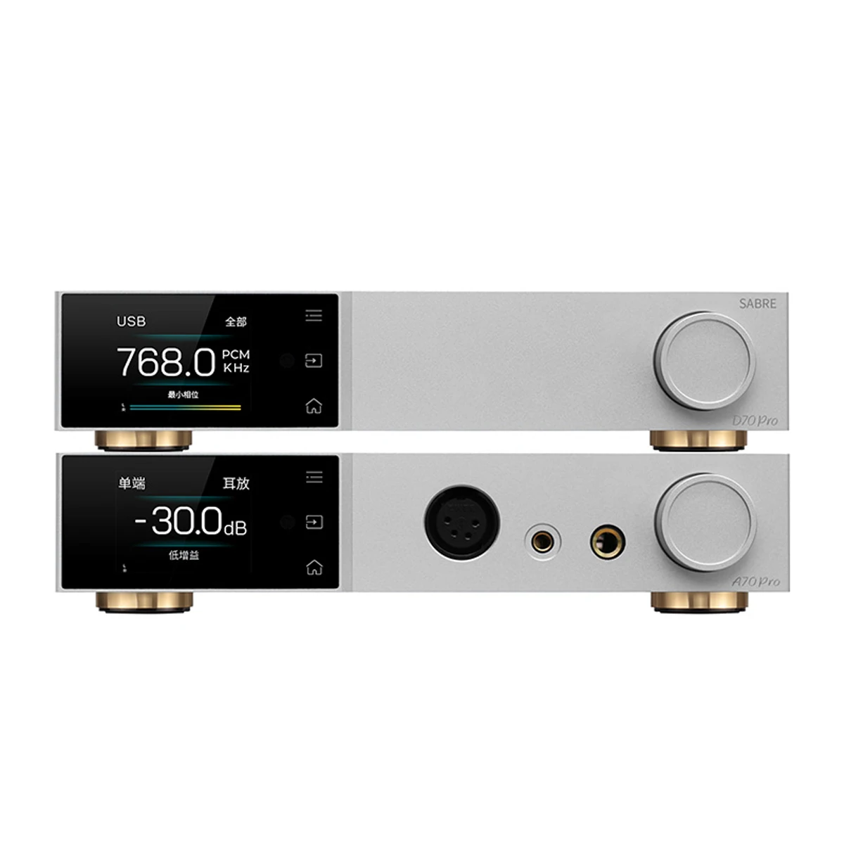 Topping A70 Pro Amplificatore Per Cuffie + Topping D70 Pro Decoder Sabre + Combo Cavo Xlr