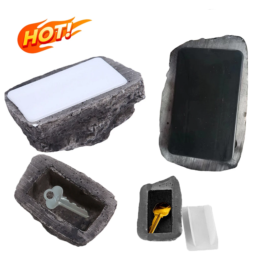 Imitation Stone Hidden Money Key Anti-lost Insurance Gift Resin Garden Rock Box Unique Storage Hider Fake Secret Simulation