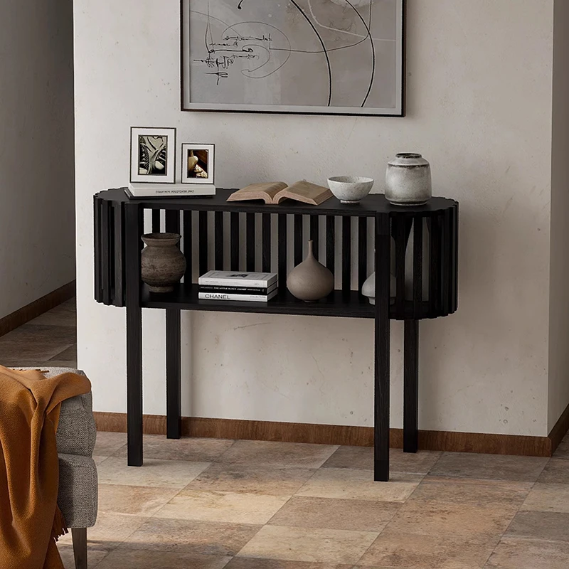 Tavoli consolle da ingresso Wabi Sabi Design minimalista Soggiorno Consolle portaoggetti Tavoli rustici semplici Mesa Consola Mobili per la casa - immagine 6