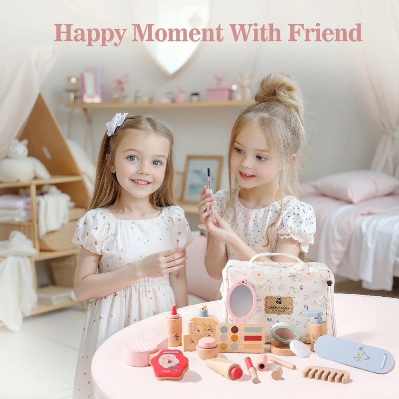 Simulation Cosmetics Set Kids Play House Toys Simulation Make up Lipstick Nail Paint Educational Toys Pretend Makeup Girls Game 3