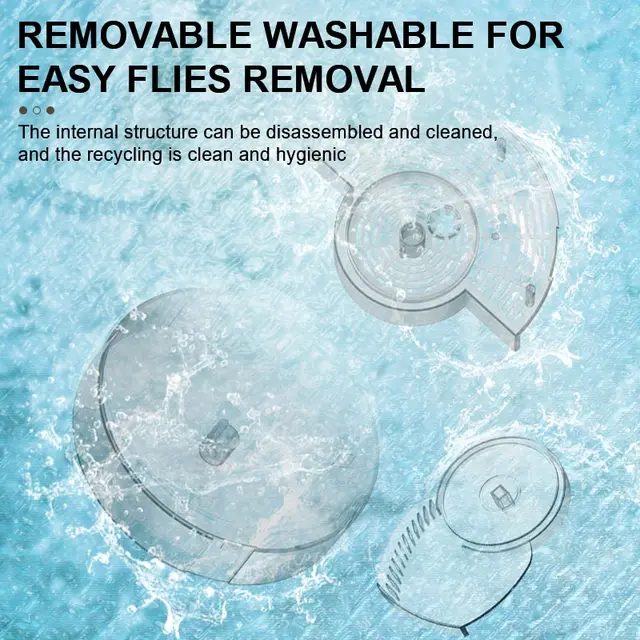 Automatikus Légykapó Usb Újratölthető Légycsapda Elektromos Kártevő Fogó Beltéri Kültéri Rovargyilkosok Konyhai Házhoz - Image 4