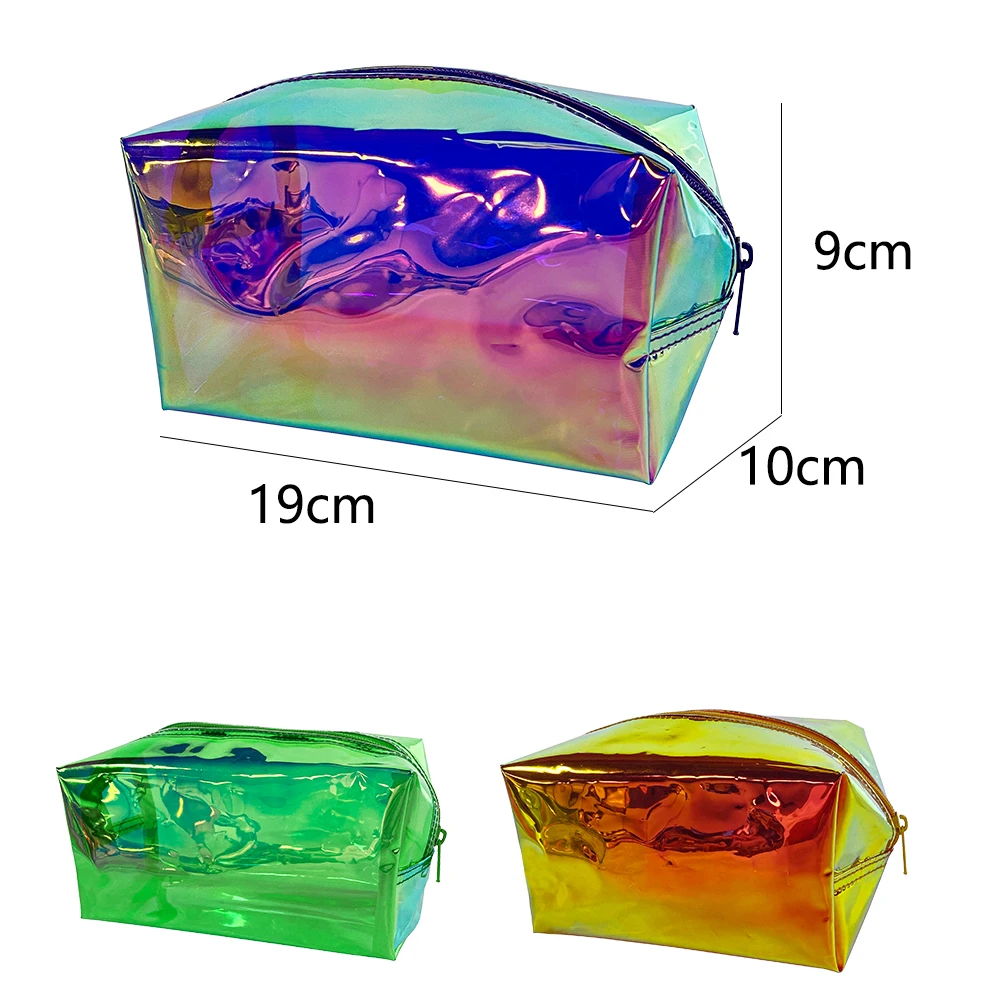 Clear Transparent Makeup Bag Beauty Storage Pouch Wash Bag PVC Waterproof Travel Cosmetic Bag Organizer For Women Makeup Case