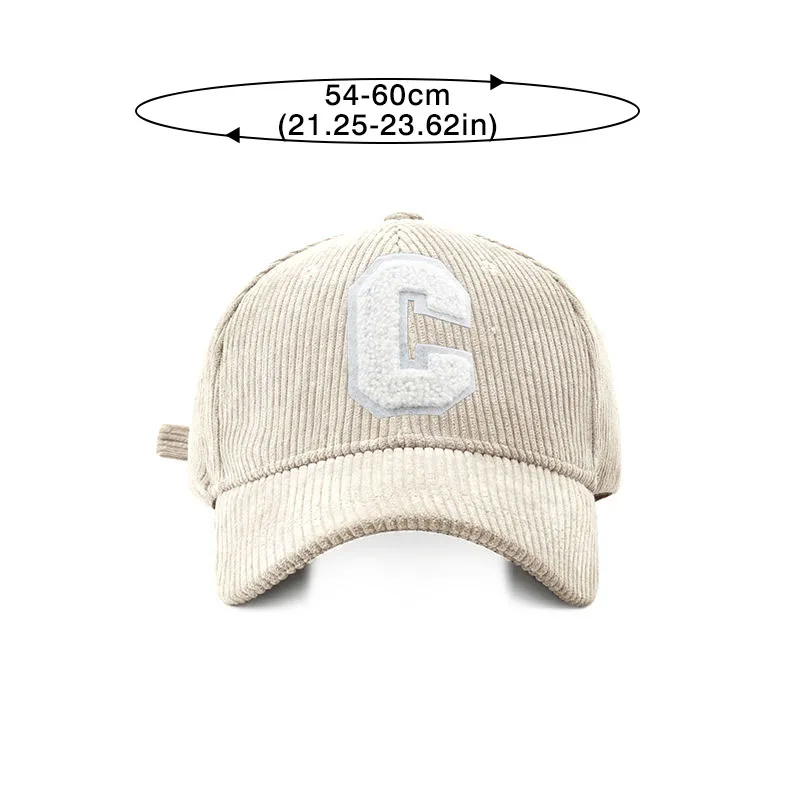 Casquette Cord Coton Marron & Beige - Traclet Référence : 18405