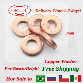 4pcs 무료 배송 F00VC17502 F00VC17503 F00VC17504 F00VC17505 F00VC17506 구리 와셔 Shims 9001-850C BOSCH Delphi 인젝터 용