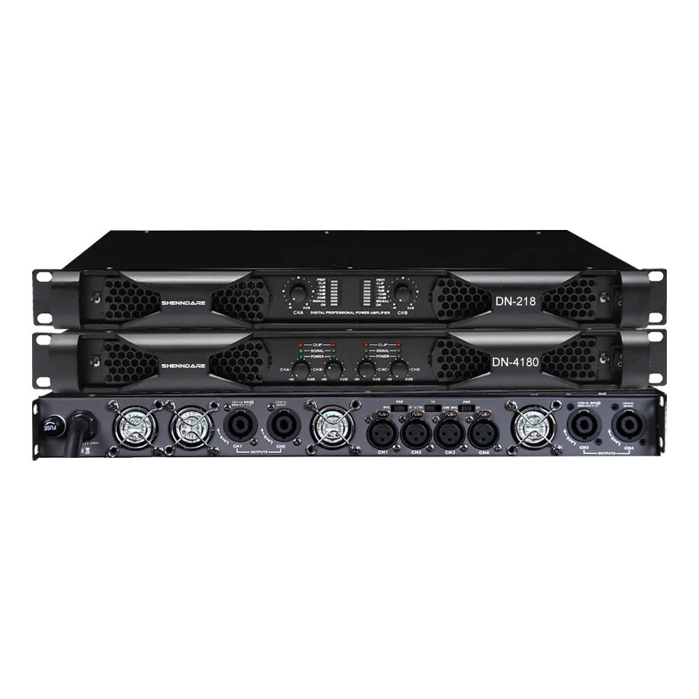 SenMicre DN218 Профессиональный цифровой усилитель мощности 2-канальный DJ-сабвуфер Усилитель 2X1800 Вт 8 Ом Аудио Линейный массив Динамик Сценический усилитель звука 800 Вт1000 Вт1500 Вт Акустическая система 1U (art.: 3920c7bc4fc0c) - 3920c7bc4fc0c